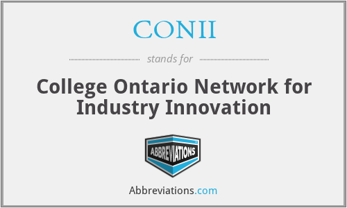 CONII - College Ontario Network for Industry Innovation