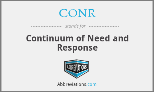 What does CONR stand for?