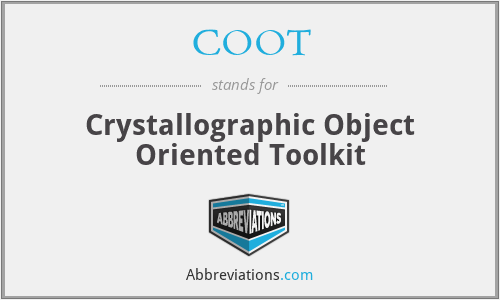 COOT - Crystallographic Object Oriented Toolkit