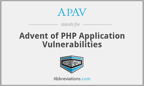 APAV - Advent of PHP Application Vulnerabilities