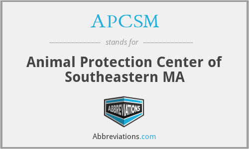 APCSM - Animal Protection Center of Southeastern MA