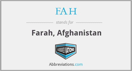 What does FAH stand for?