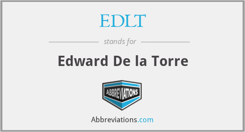What does EDLT stand for?