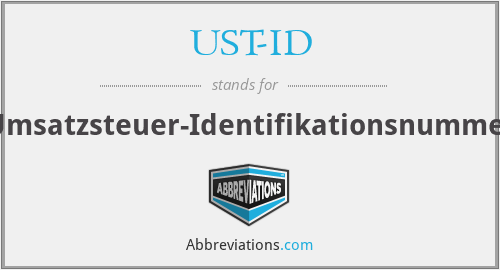 What does UST-ID stand for?
