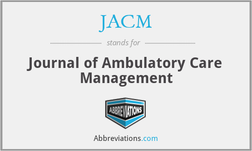 What does JACM stand for?