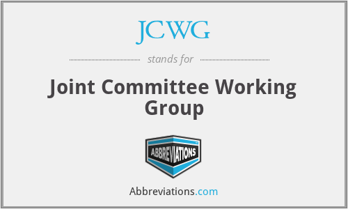 What does JCWG stand for?