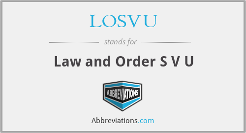 LOSVU - Law and Order S V U