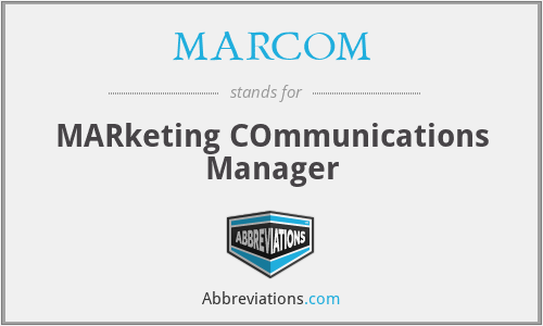 What does MARCOM stand for?