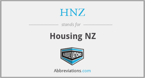 HNZ - Housing NZ