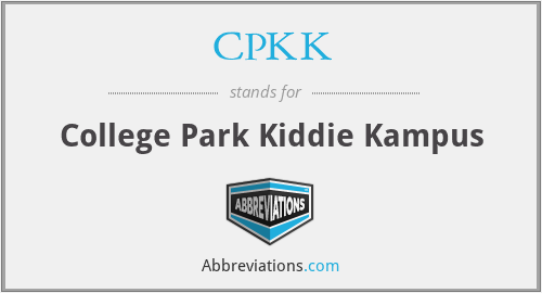 CPKK - College Park Kiddie Kampus