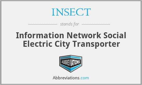 INSECT - Information Network Social Electric City Transporter