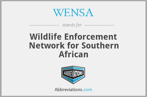 WENSA - Wildlife Enforcement Network for Southern African