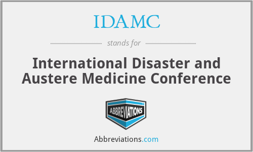 What does IDAMC stand for?