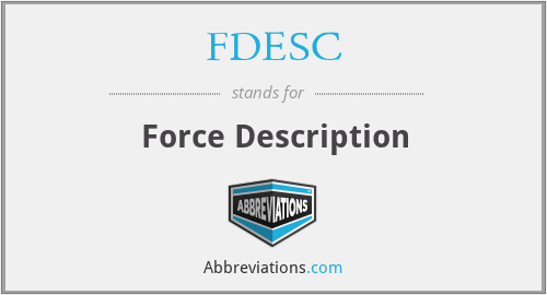What does FDESC stand for?