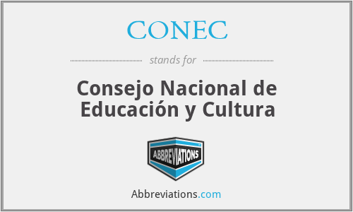 CONEC - Consejo Nacional de Educación y Cultura