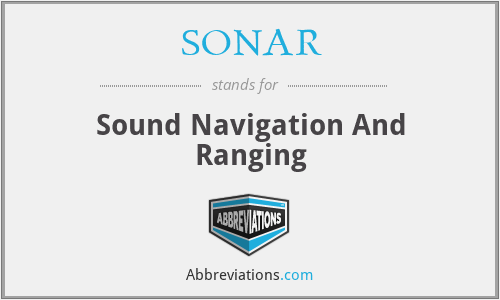 What does SONAR stand for?
