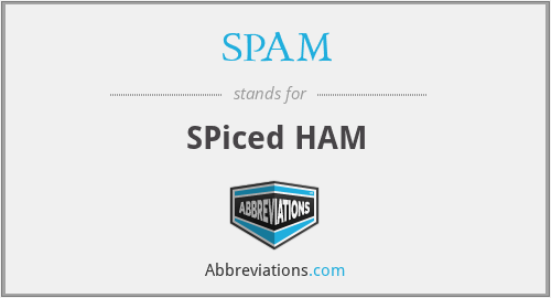 What does SPAM stand for?