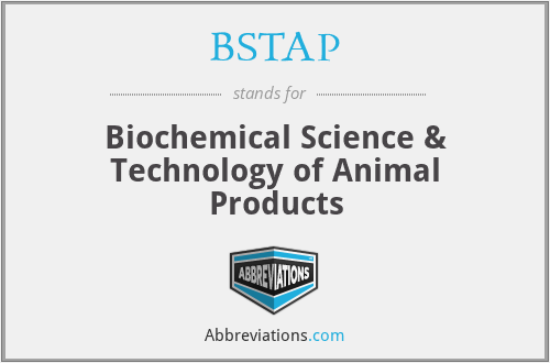 BSTAP - Biochemical Science & Technology of Animal Products