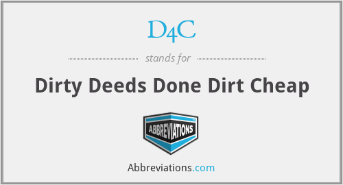 What does D4C stand for?