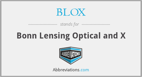 BLOX - Bonn Lensing Optical and X