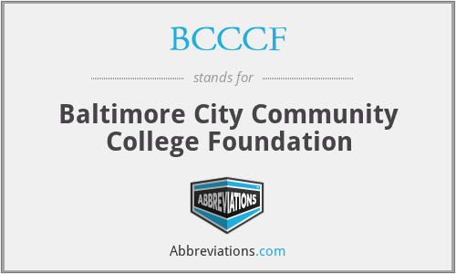 BCCCF - Baltimore City Community College Foundation