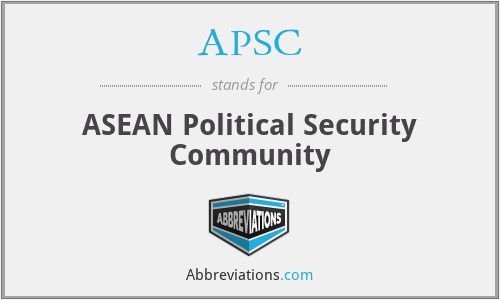 Restructuring the ASEAN Political Security Community APSC