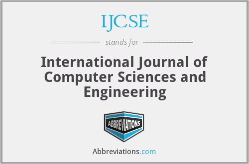 IJCSE - International Journal of Computer Sciences and Engineering