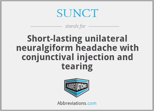 What does SUNCT stand for?