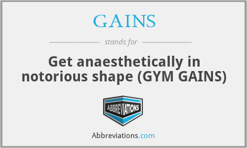 What does GAINS stand for?