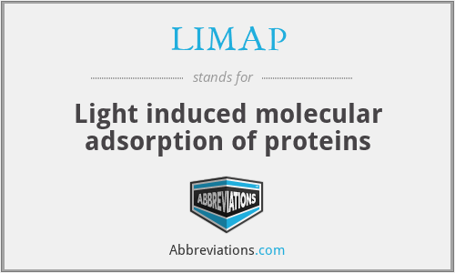 LIMAP - Light induced molecular adsorption of proteins