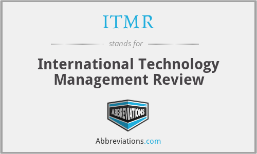 ITMR - International Technology Management Review