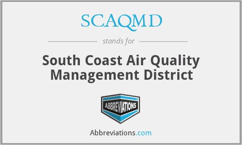 SCAQMD - South Coast Air Quality Management District