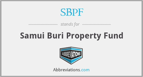 What does SBPF stand for?