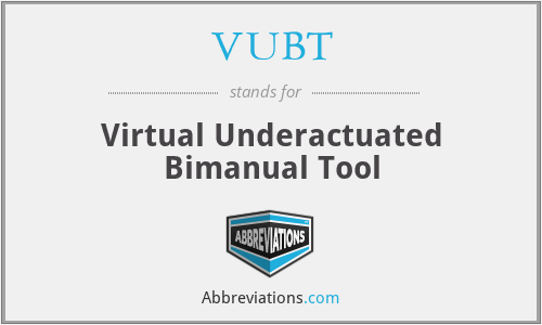 What does bimanual stand for?