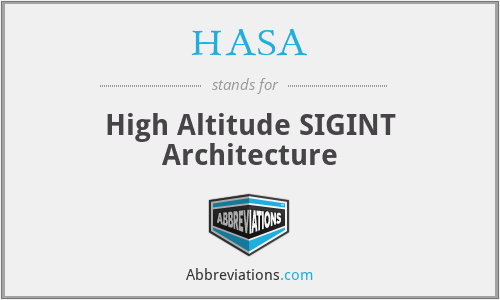 What does HASA stand for?