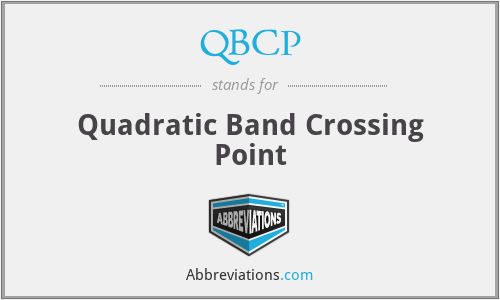 What does QBCP stand for?