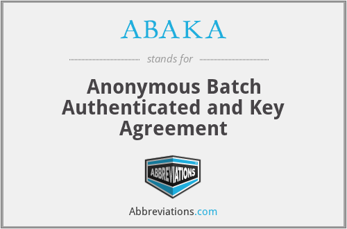 What does ABAKA stand for?