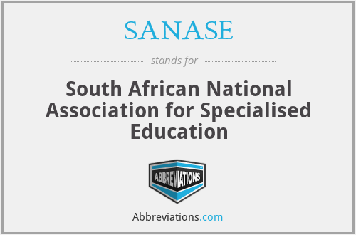 SANASE - South African National Association for Specialised Education
