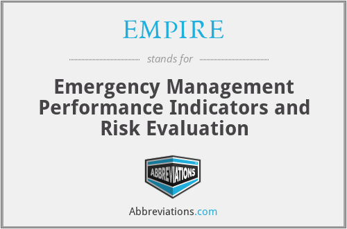 EMPIRE - Emergency Management Performance Indicators and Risk Evaluation