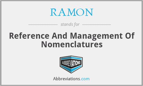 What does nomenclatures stand for?