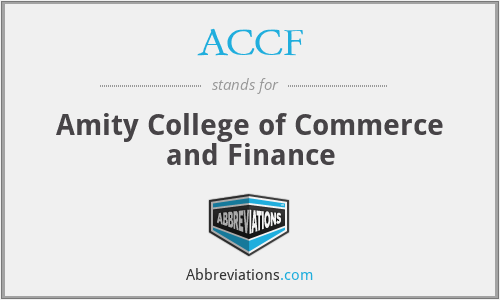 ACCF - Amity College of Commerce and Finance