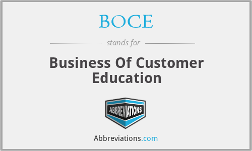 What does BOCE stand for?