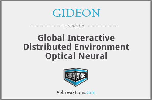 GIDEON - Global Interactive Distributed Environment Optical Neural