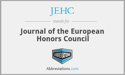 JEHC - Journal of the European Honors Council