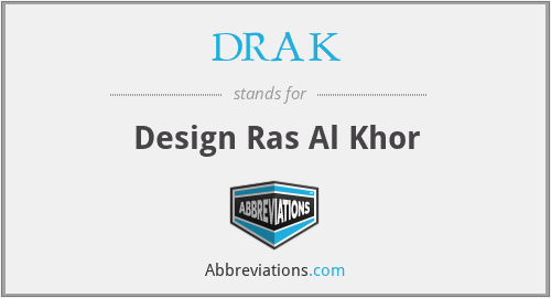 DRAK - Design Ras Al Khor