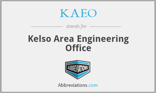 What does KAEO stand for?