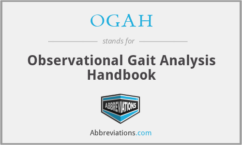 OGAH - Observational Gait Analysis Handbook