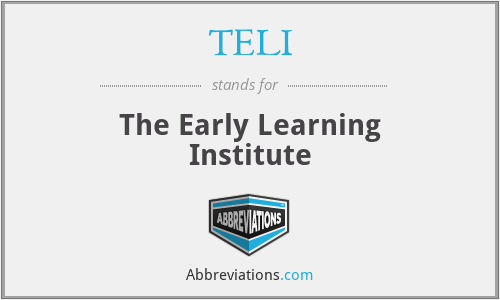 TELI - The Early Learning Institute