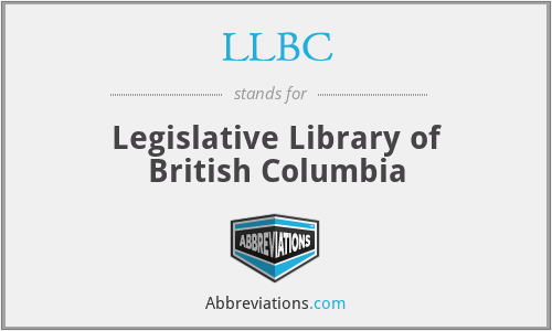 LLBC - Legislative Library of British Columbia