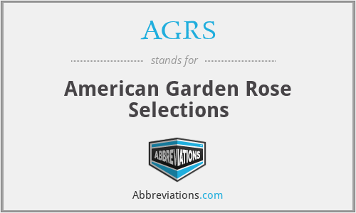 AGRS - American Garden Rose Selections